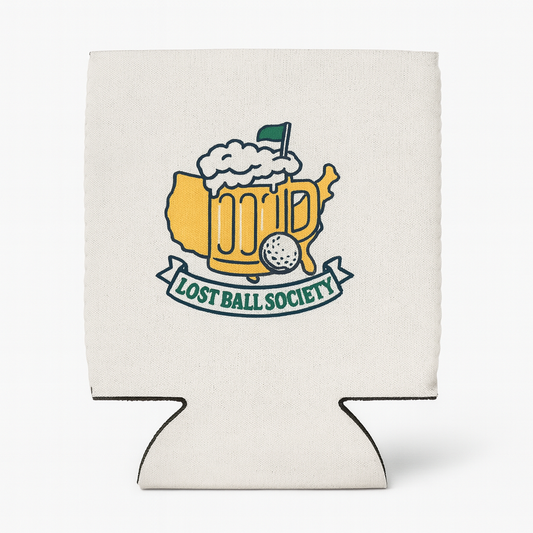 Drink Koozie, Golf Koozie, Flat view