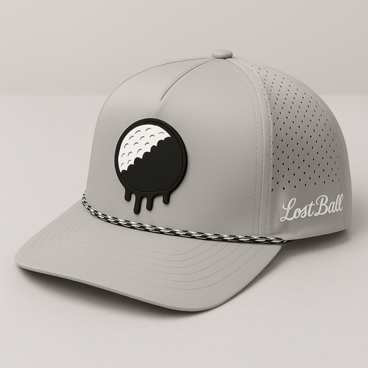 Golf hat, golf apparel, front view 